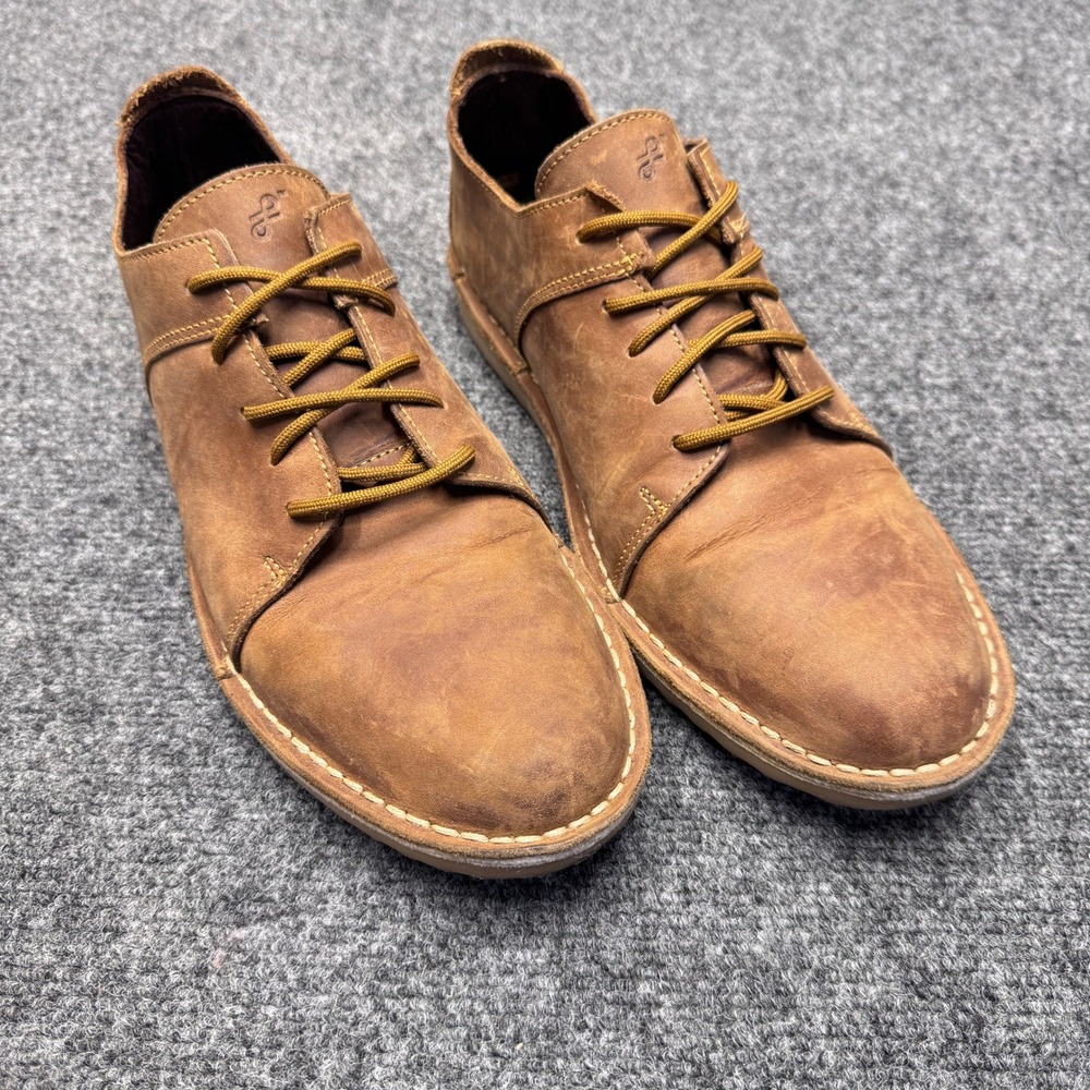 FOM Freedom of Movement Leather Shoes Mens 9 Brown Handcrafted Rugged Minimalist